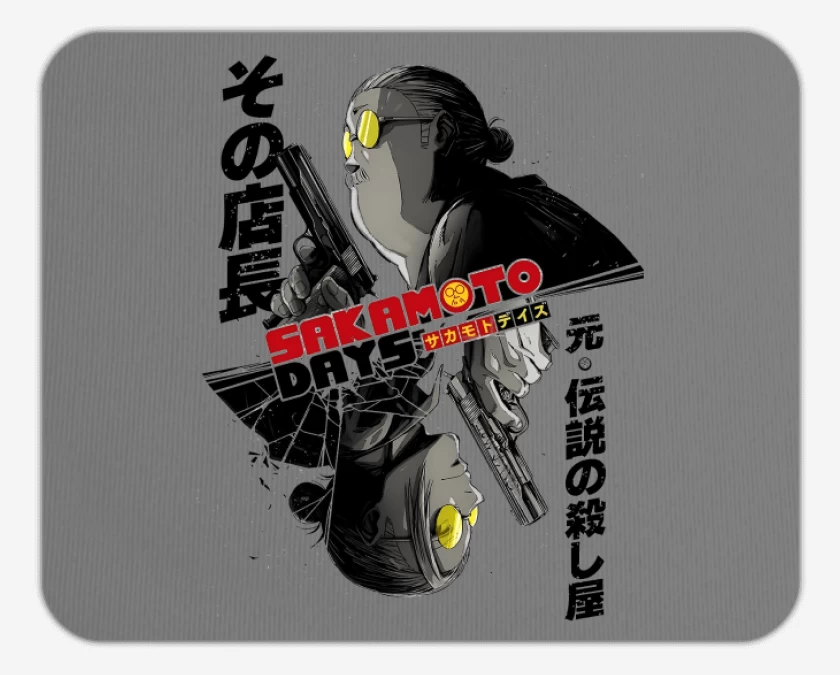 Mousepad Gris Melange de Doble Agente Sakamoto