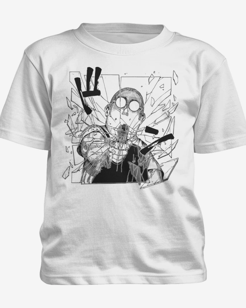 Polera de niño Blanco de Disparo Sakamoto 