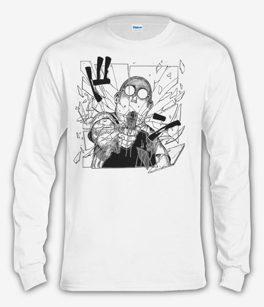 Polera manga larga Blanco de Disparo Sakamoto 