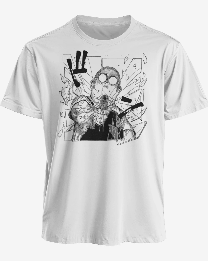 Polera premium Blanco de Disparo Sakamoto 