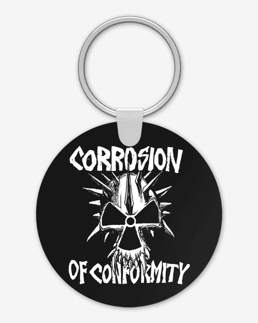 Llavero Negro de Corrosion fo Conformity
