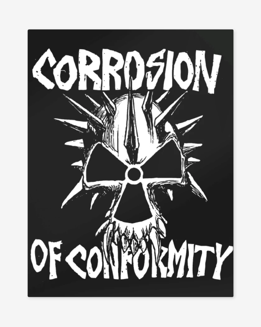 Print metalico Negro de Corrosion fo Conformity