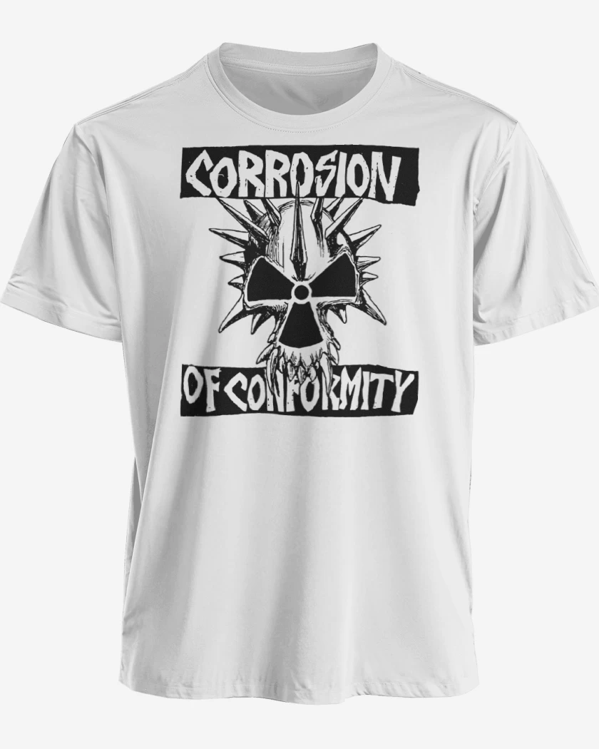 Polera premium Blanco de Corrosion of Conformity SB