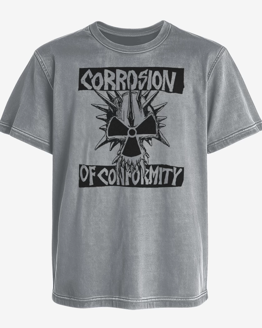 Polera desgastada Gris Melange de Corrosion of Conformity SB