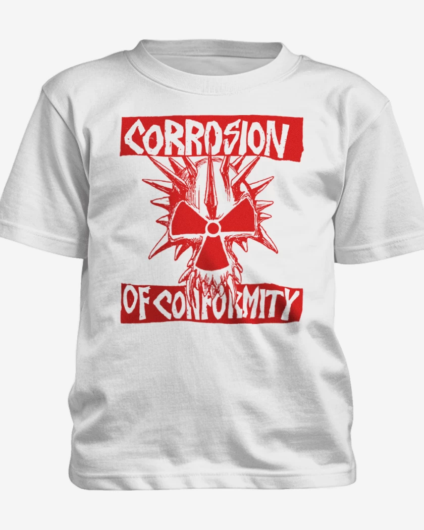 Polera de niño Blanco de Corrosion of Conformity Rojo