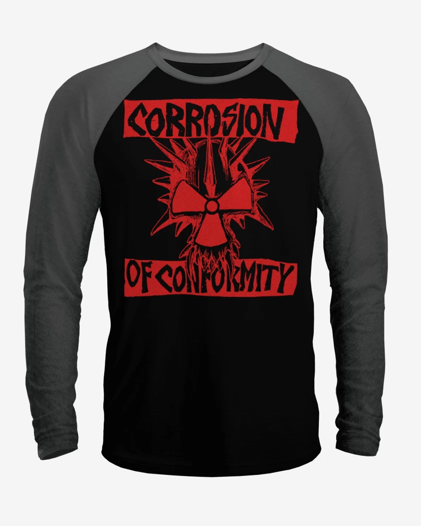 Polera Raglan Corrosion of Conformity Rojo