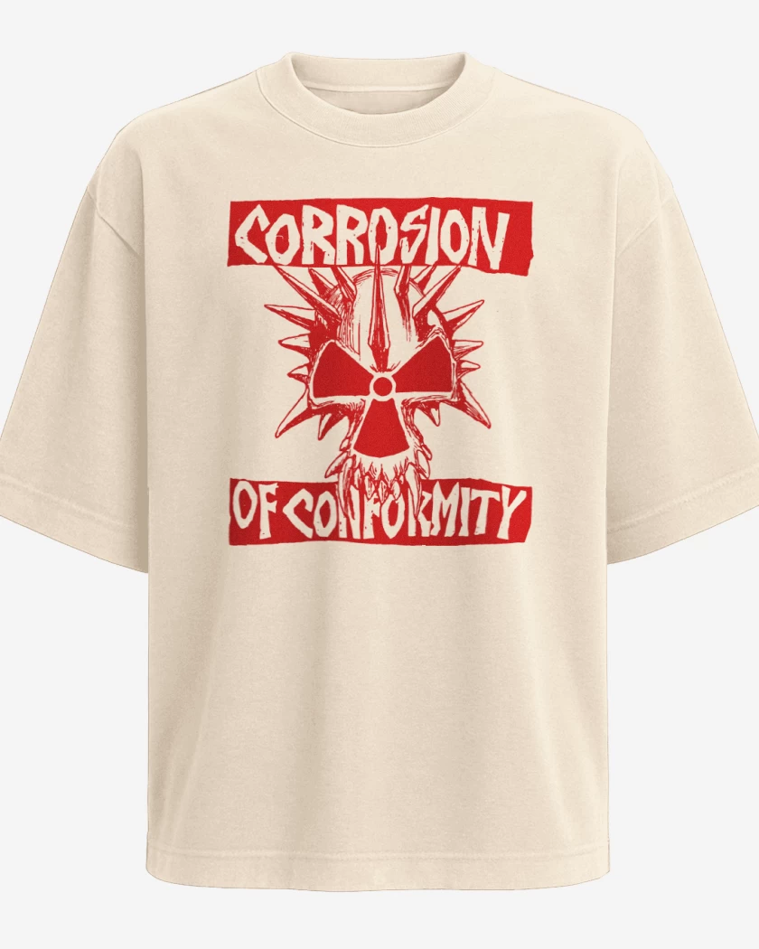 Polera Oversize Corrosion of Conformity Rojo