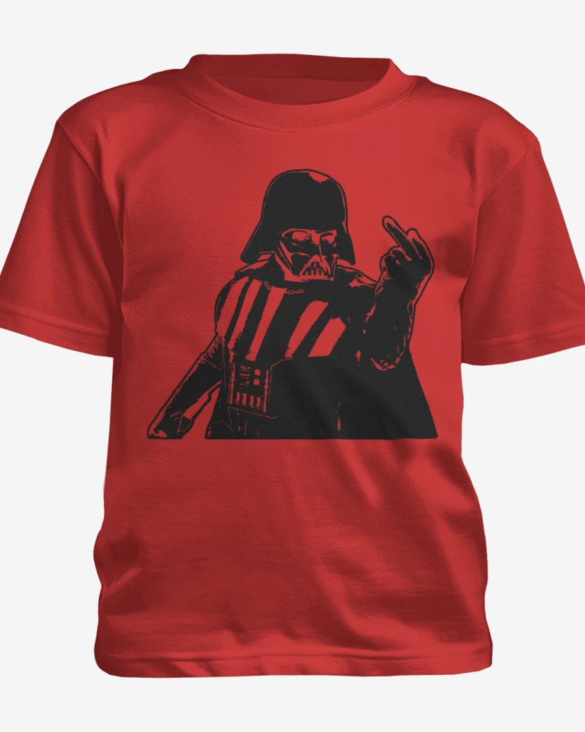 Polera de niño Rojo de Darth Fucker