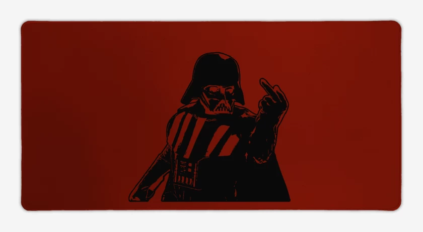 Mouse pad Gamer Rojo de Darth Fucker