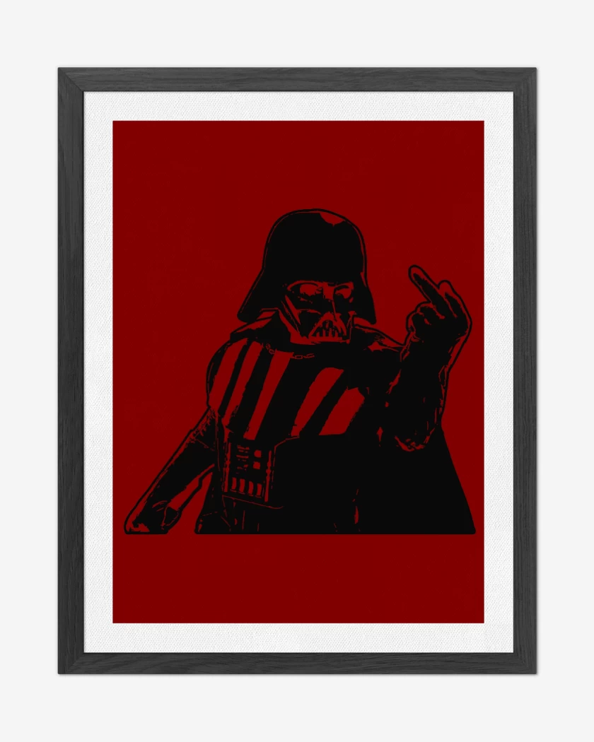 Cuadro decorativo Rojo de Darth Fucker
