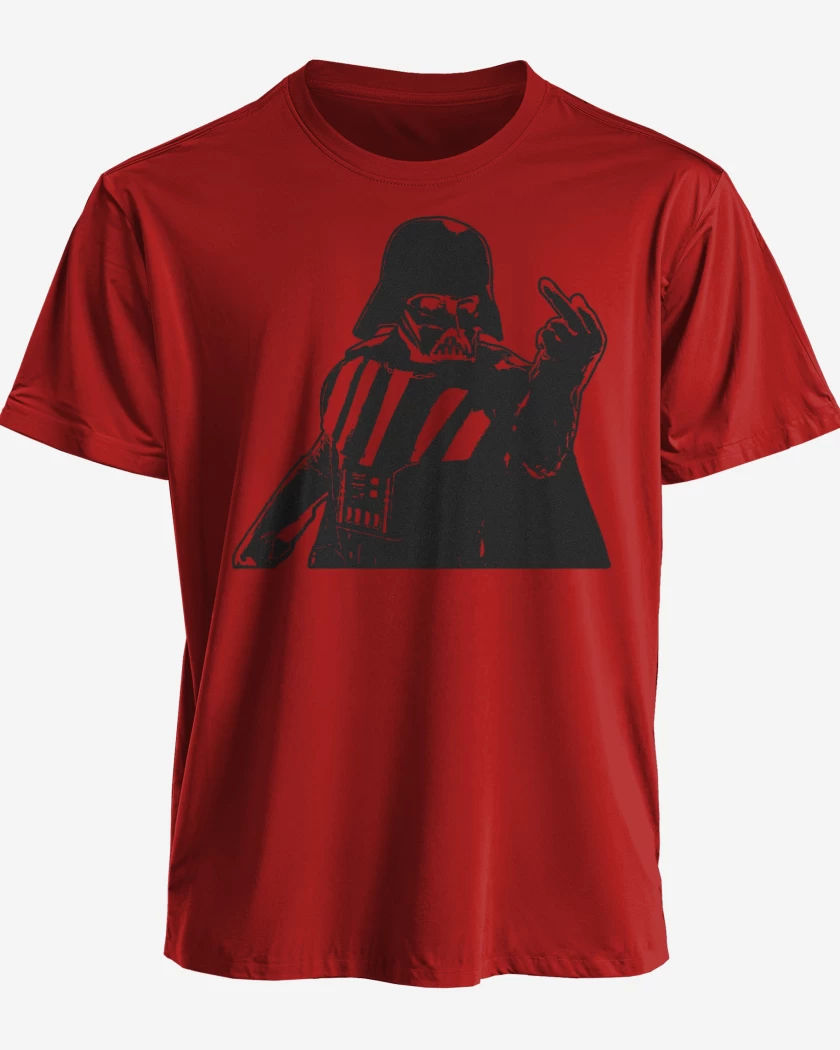 Polera premium Rojo de Darth Fucker