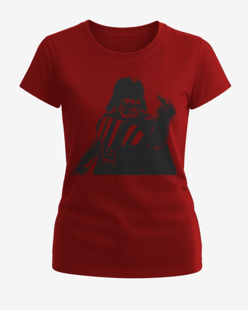 Polera de Mujer Rojo de Darth Fucker