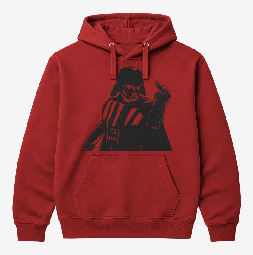 Polerón Canguro Rojo de Darth Fucker