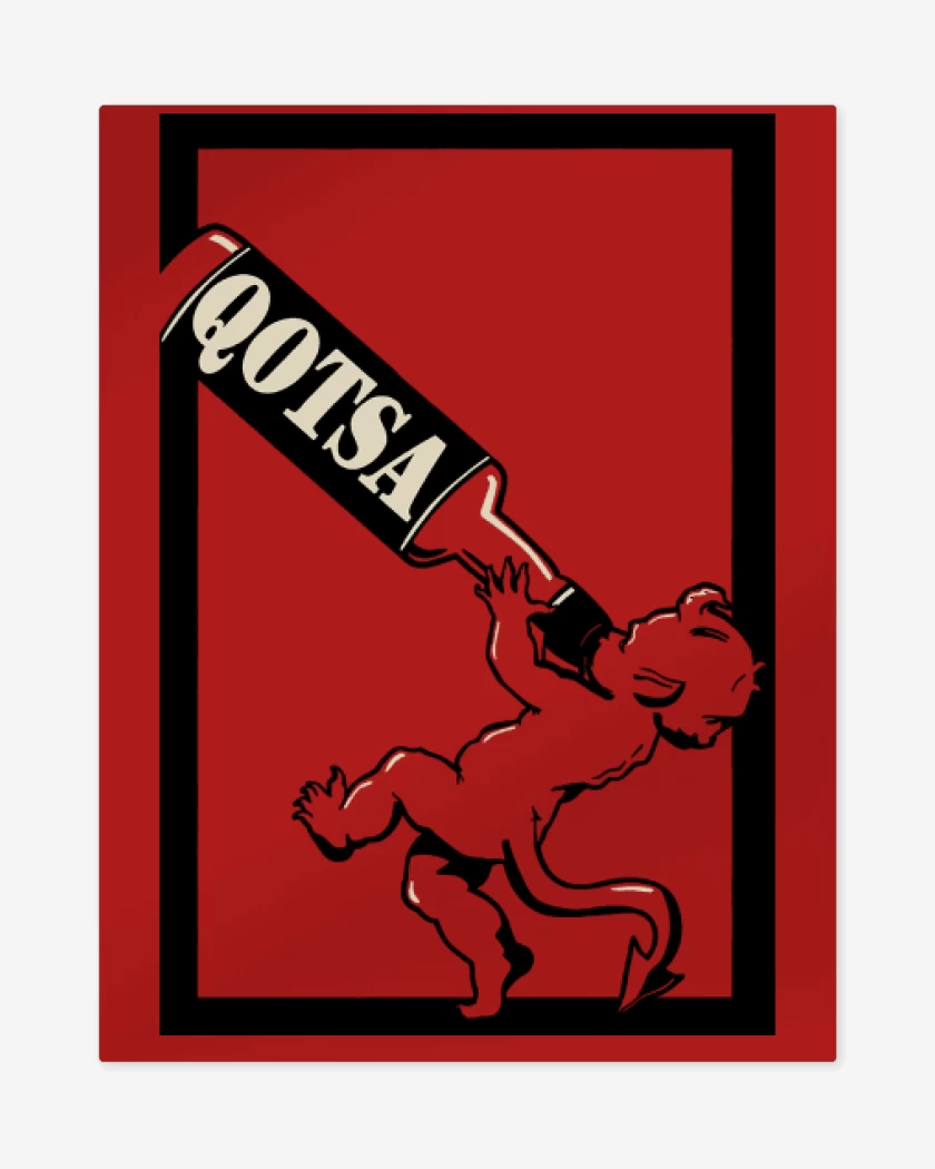 Print metalico Rojo de QOTSA