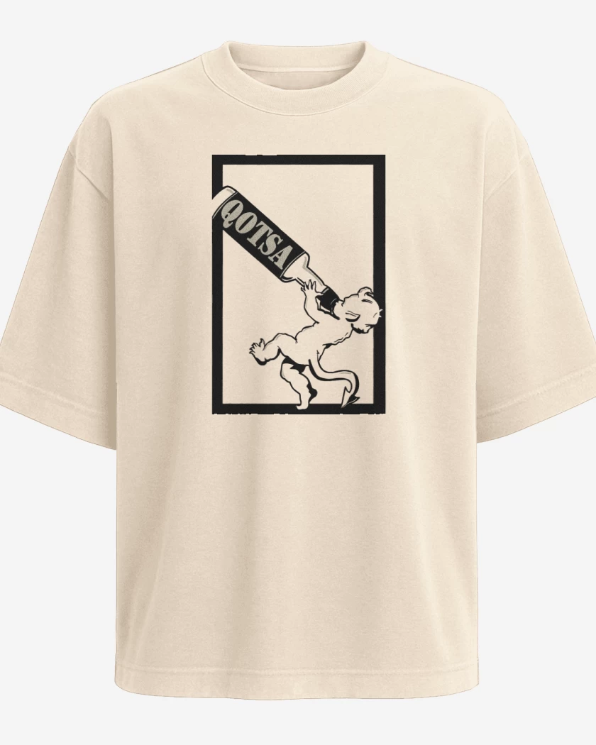 Polera Oversize Beige de QOTSA