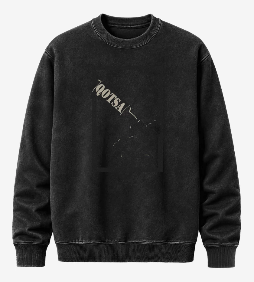 Poleron Polo Acid Wash Negro de QOTSA