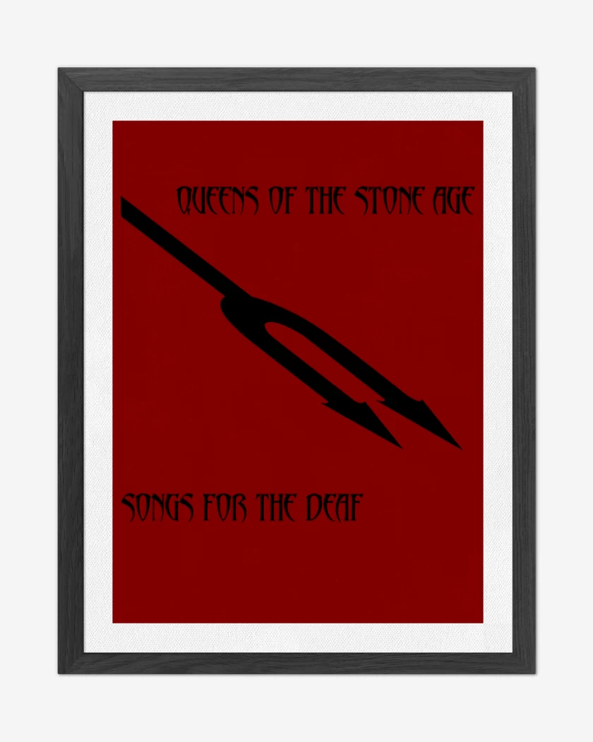 Cuadro decorativo Rojo de Songs for the deaf