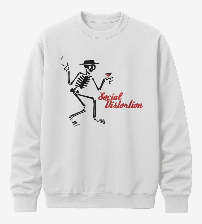 Poleron polo Blanco de Social Distortion