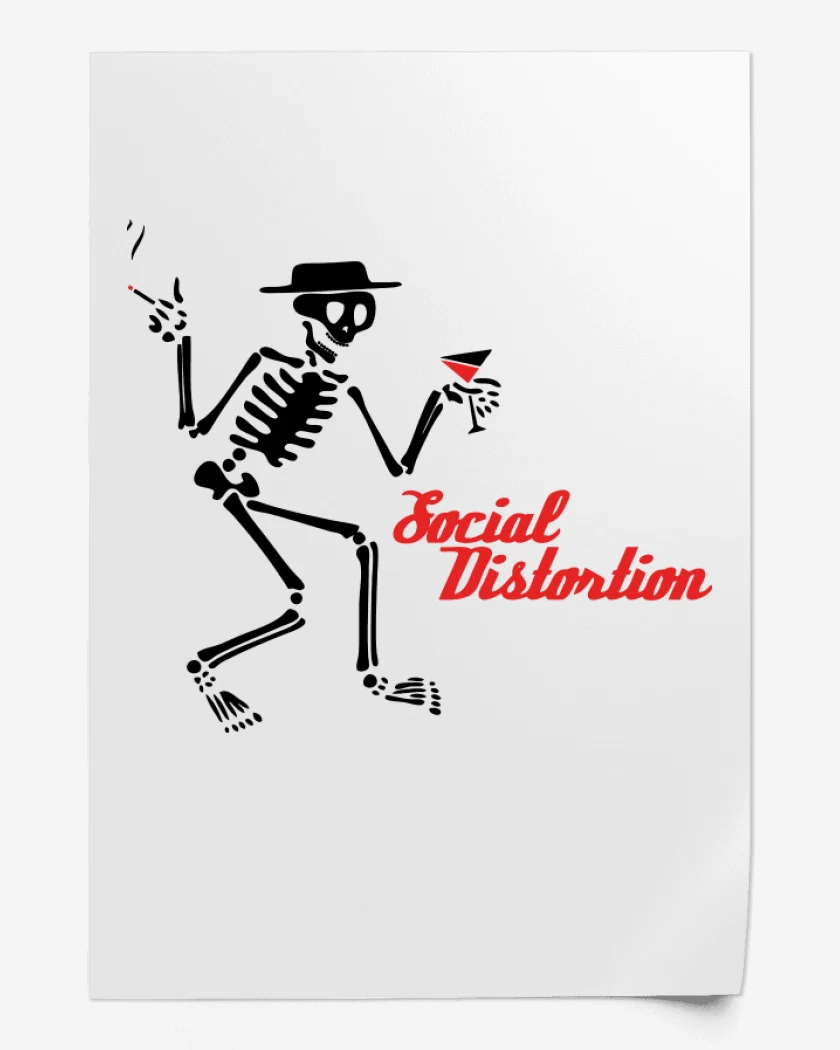 Print Blanco de Social Distortion