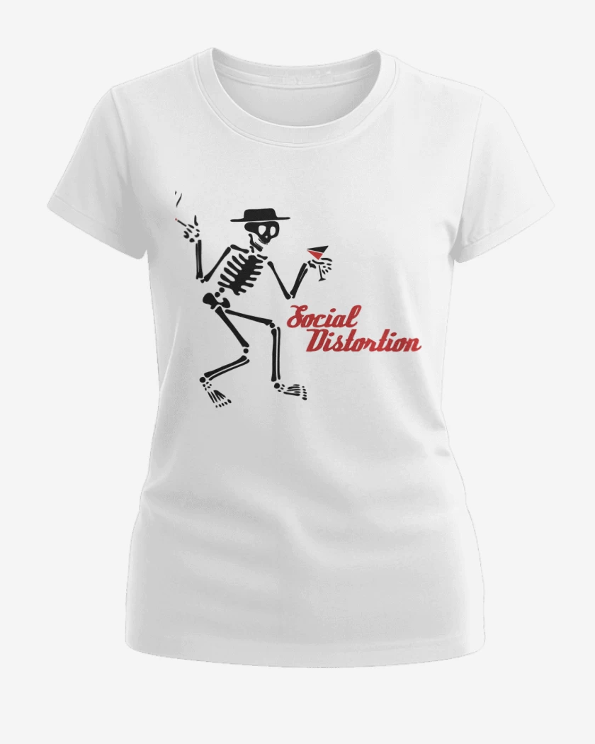 Polera de Mujer Blanco de Social Distortion