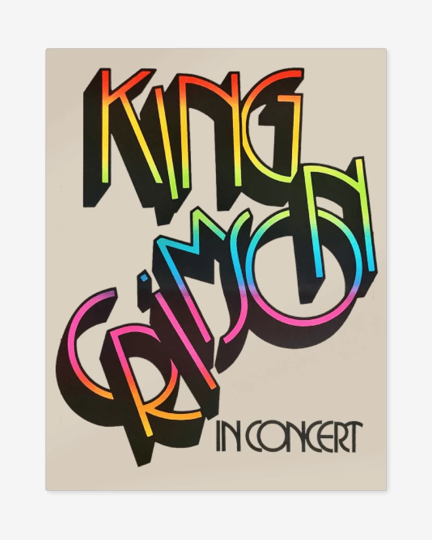 Print metalico King Crimson In Concert