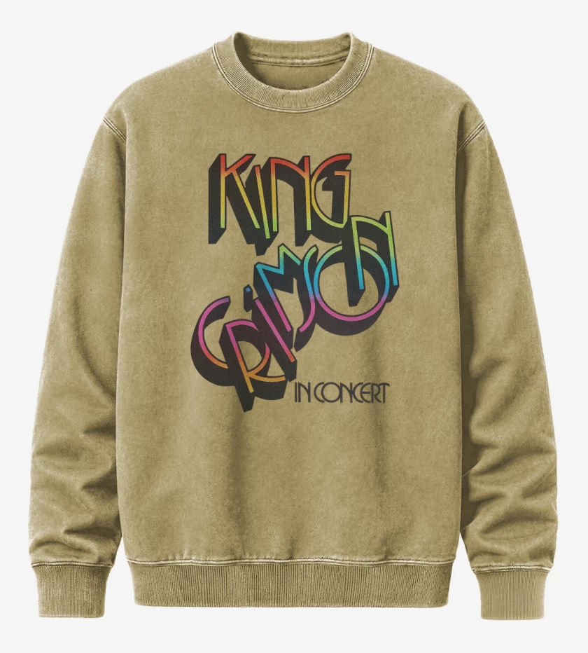 Poleron Polo Acid Wash Beige de King Crimson In Concert
