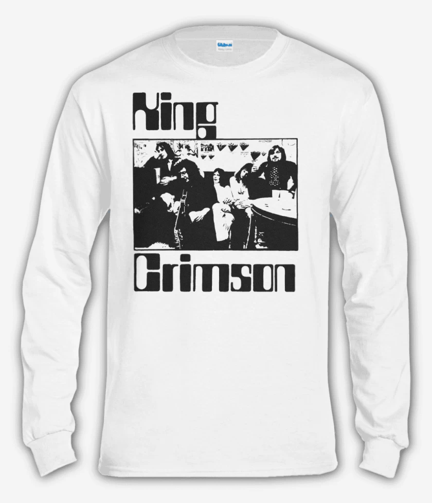 Polera manga larga Blanco de King Crimson Band