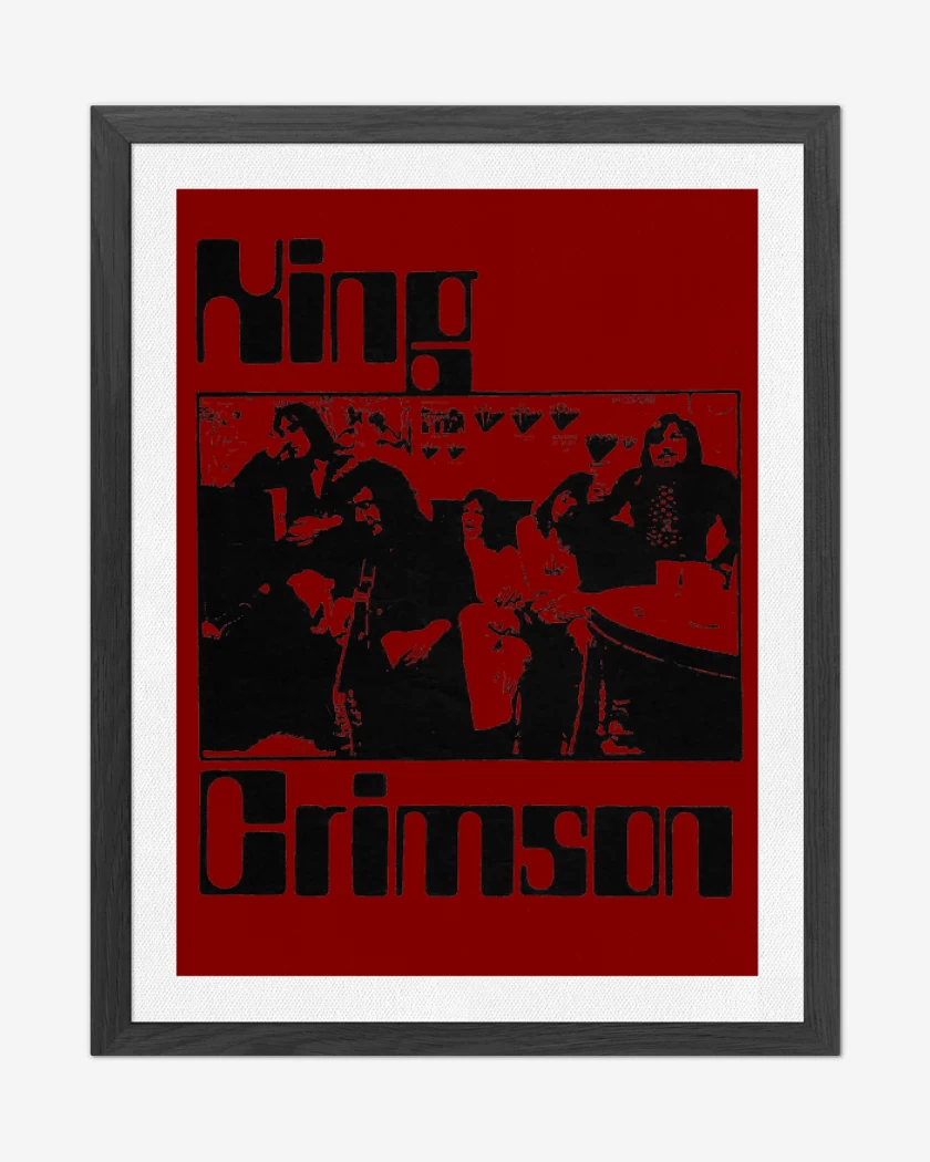 Cuadro decorativo Rojo de King Crimson Band