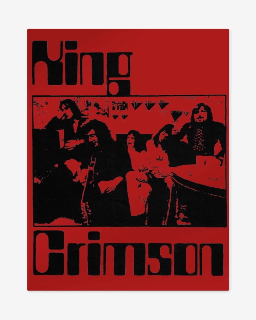 Print metalico Rojo de King Crimson Band