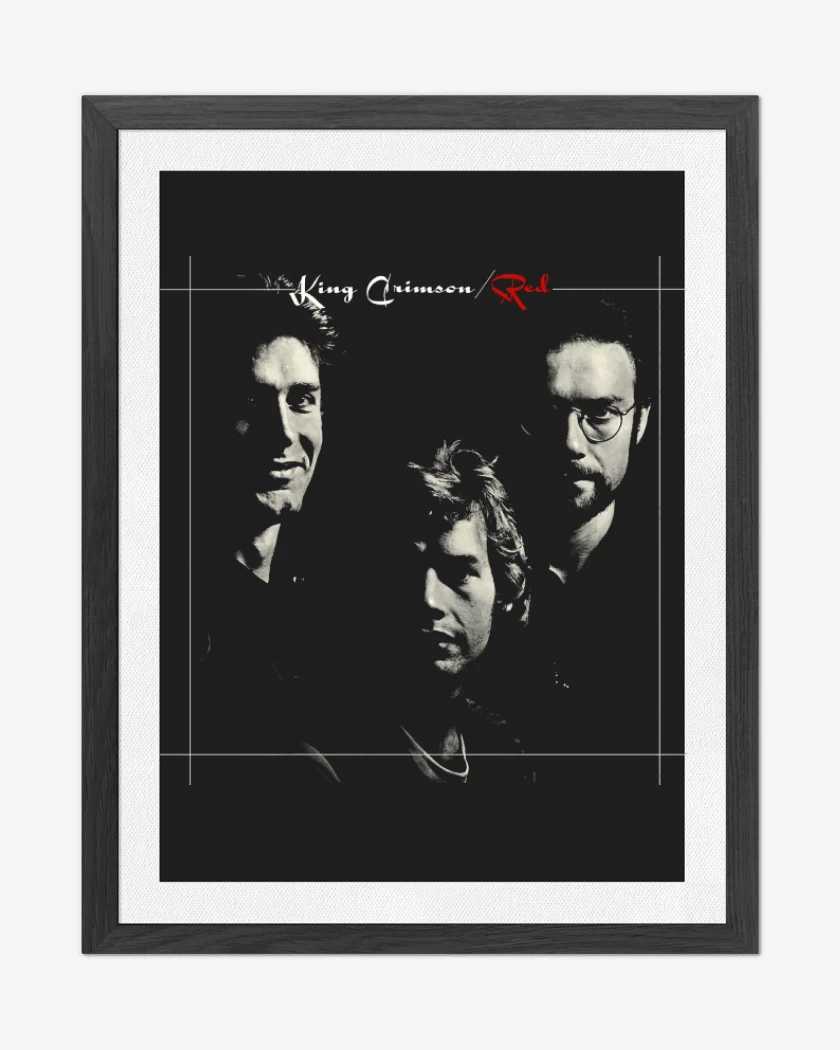 Cuadro decorativo Negro de King Crimson Red