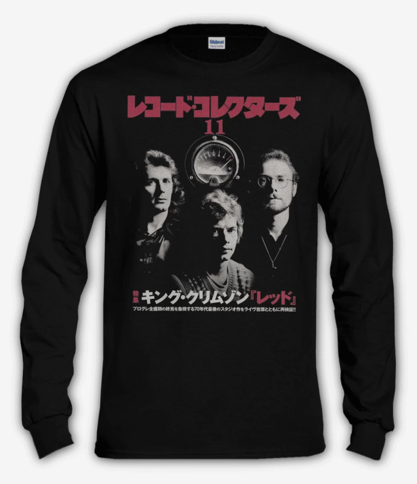 Polera manga larga Negro de King Crimson Jap