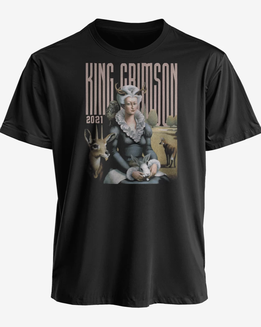 Polera premium Negro de King Crimson Music is Our Friend