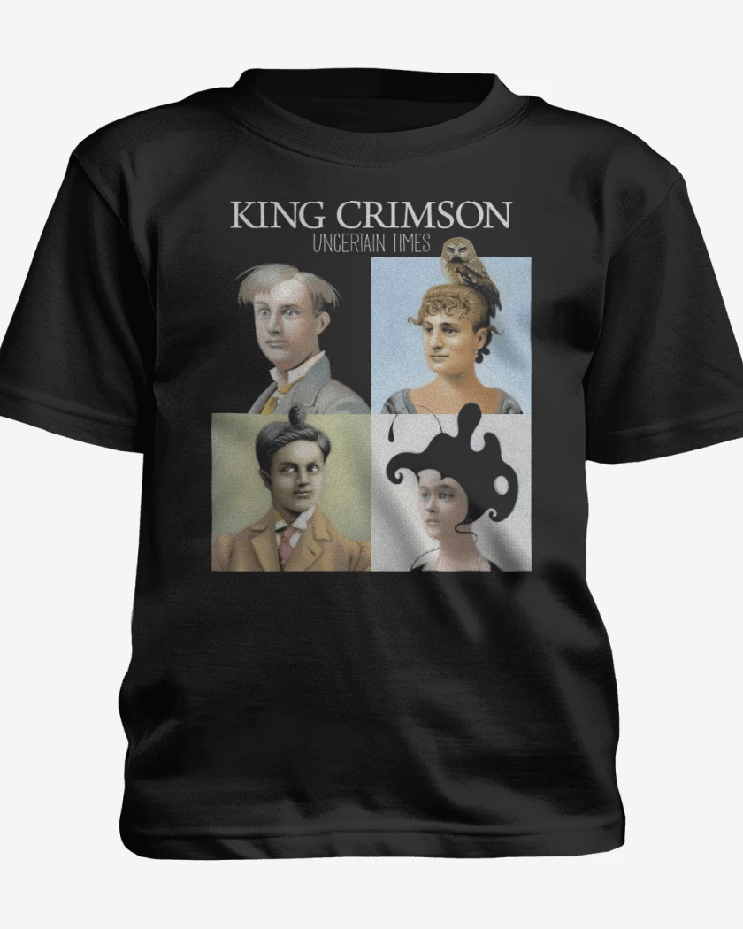 Polera de niño Negro de King Crimson Uncertain Times