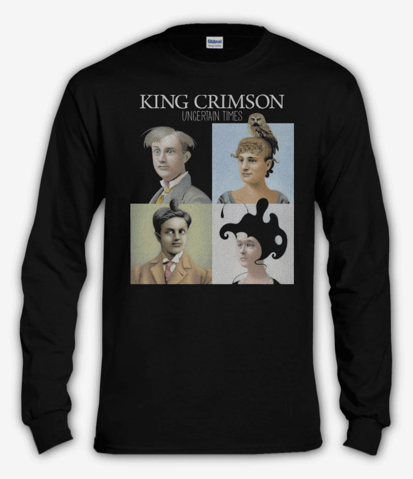 Polera manga larga Negro de King Crimson Uncertain Times