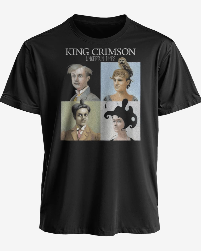 Polera premium Negro de King Crimson Uncertain Times