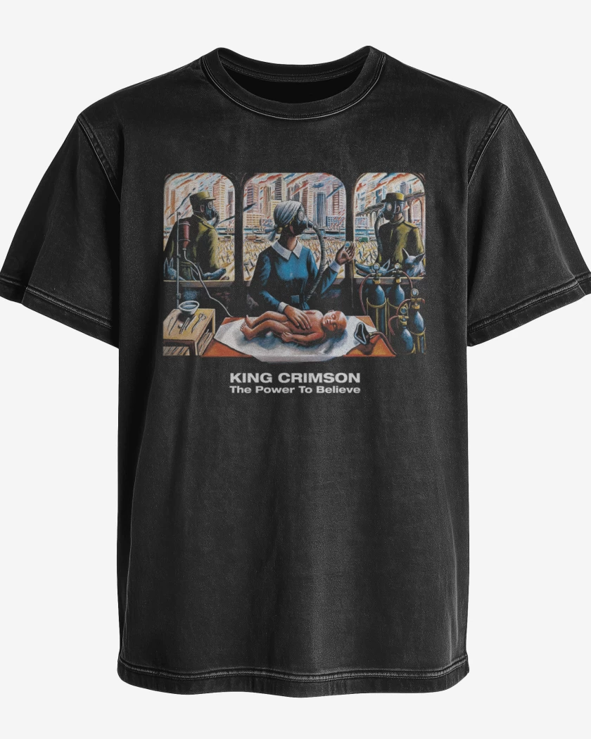 Polera desgastada King Crimson The Power to Believe