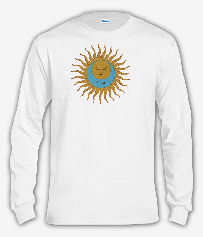 Polera manga larga Blanco de King Crimson Sol