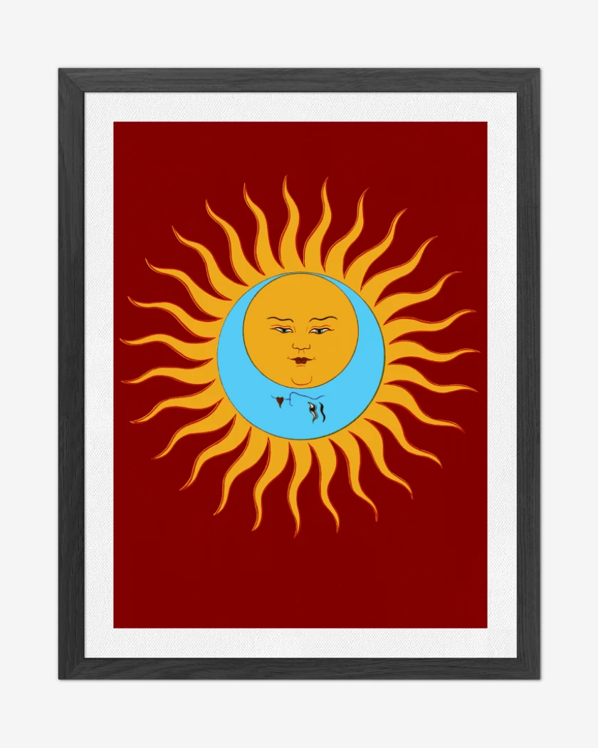 Cuadro decorativo Rojo de King Crimson Sol