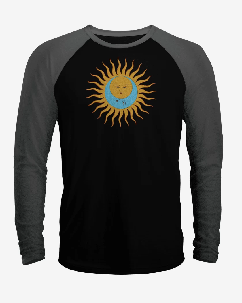 Polera Raglan Negro / Negro Heather de King Crimson Sol