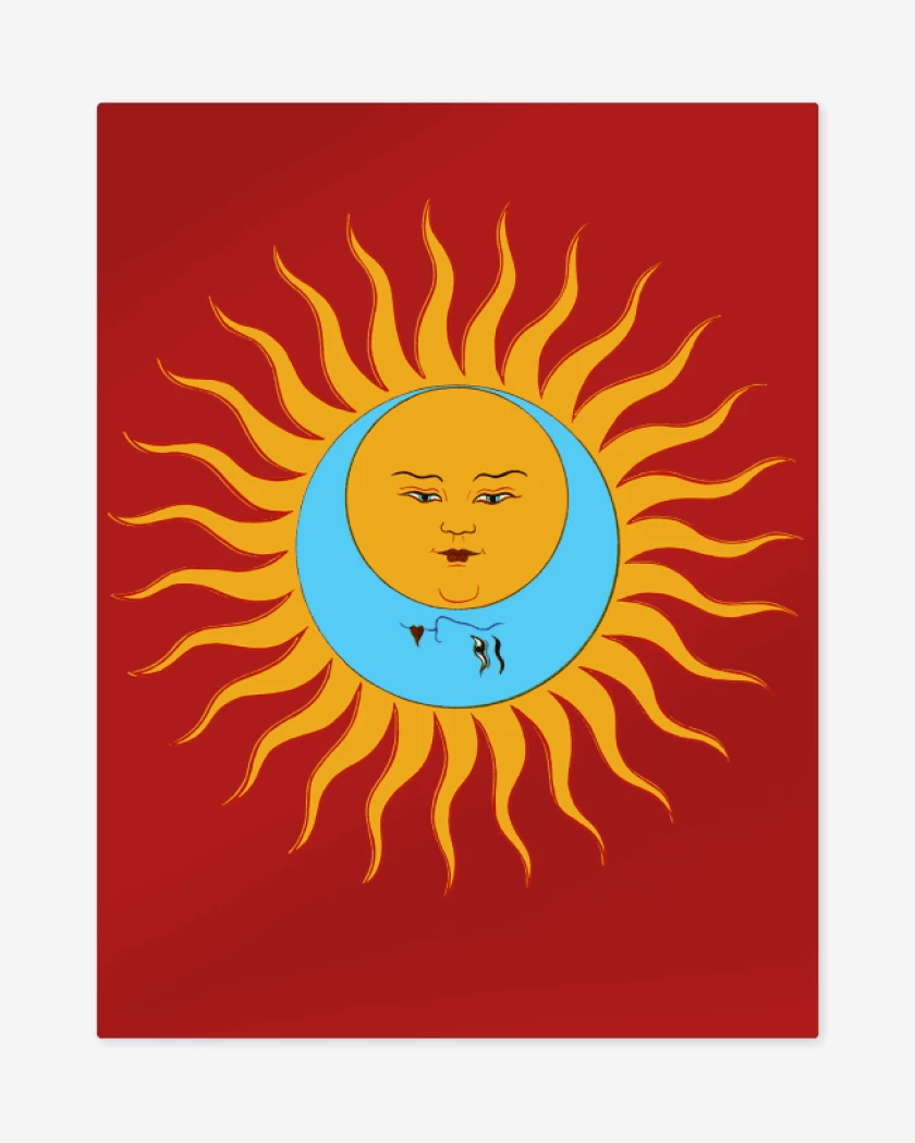 Print metalico Rojo de King Crimson Sol