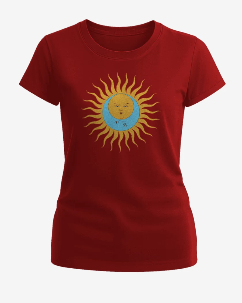 Polera de Mujer Rojo de King Crimson Sol
