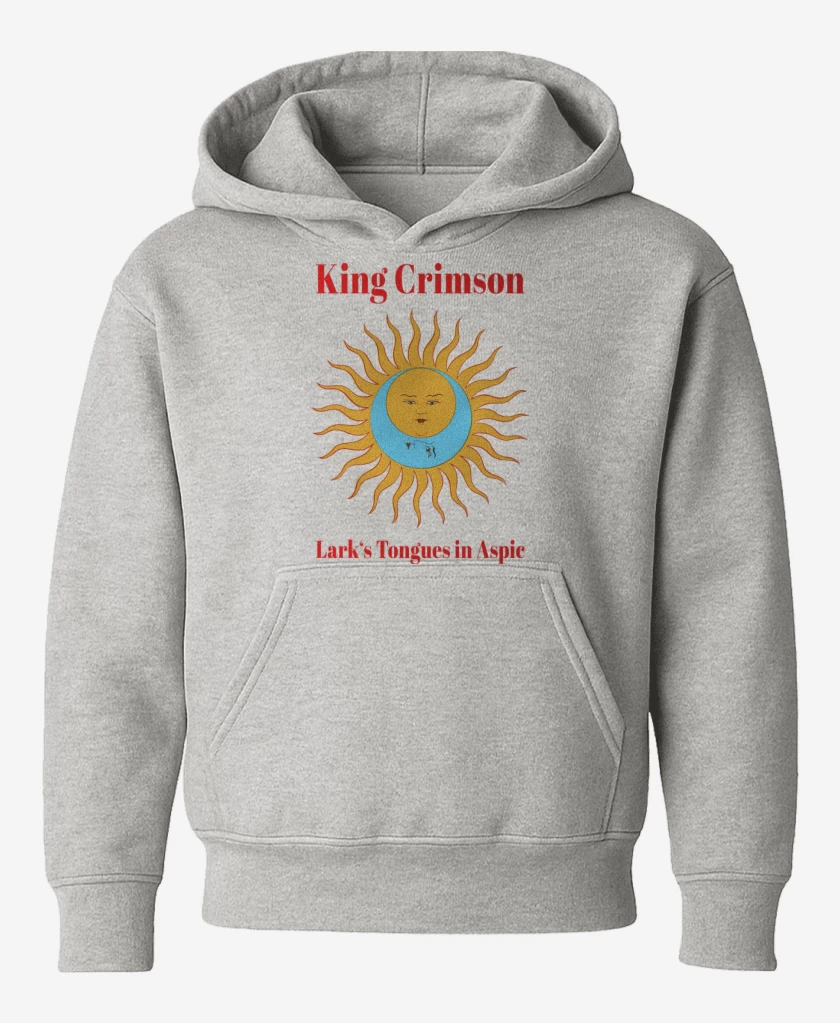 Poleron de niño Gris Melange de King Crimson Larks Tongues in Aspic