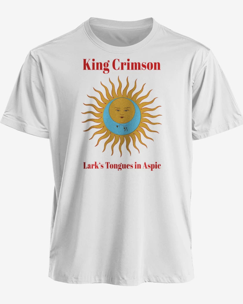 Polera premium Blanco de King Crimson Larks Tongues in Aspic