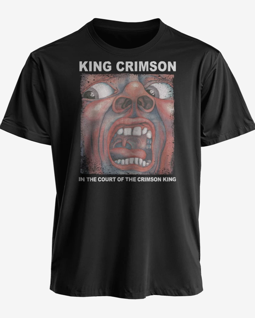 Polera premium Negro de King Crimson In The Court