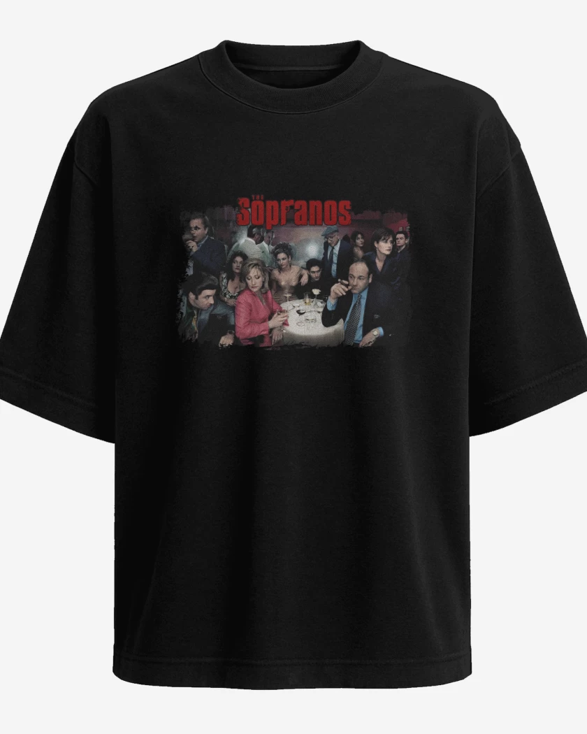 Polera Oversize Negro de The Sopranos 2