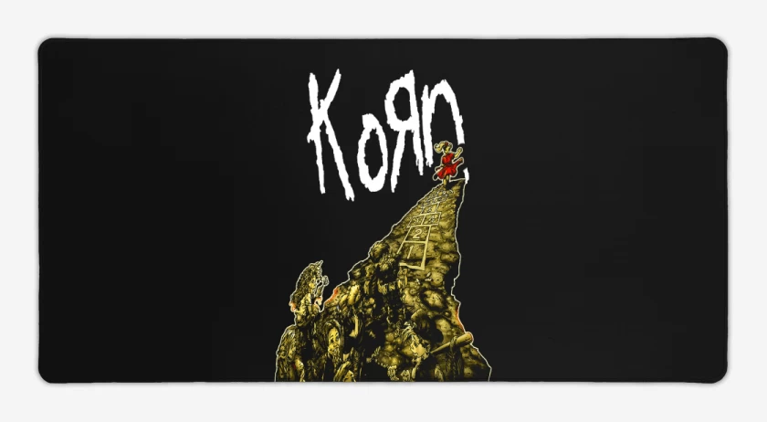 Mouse pad Gamer Negro de Korn Follow the Leader