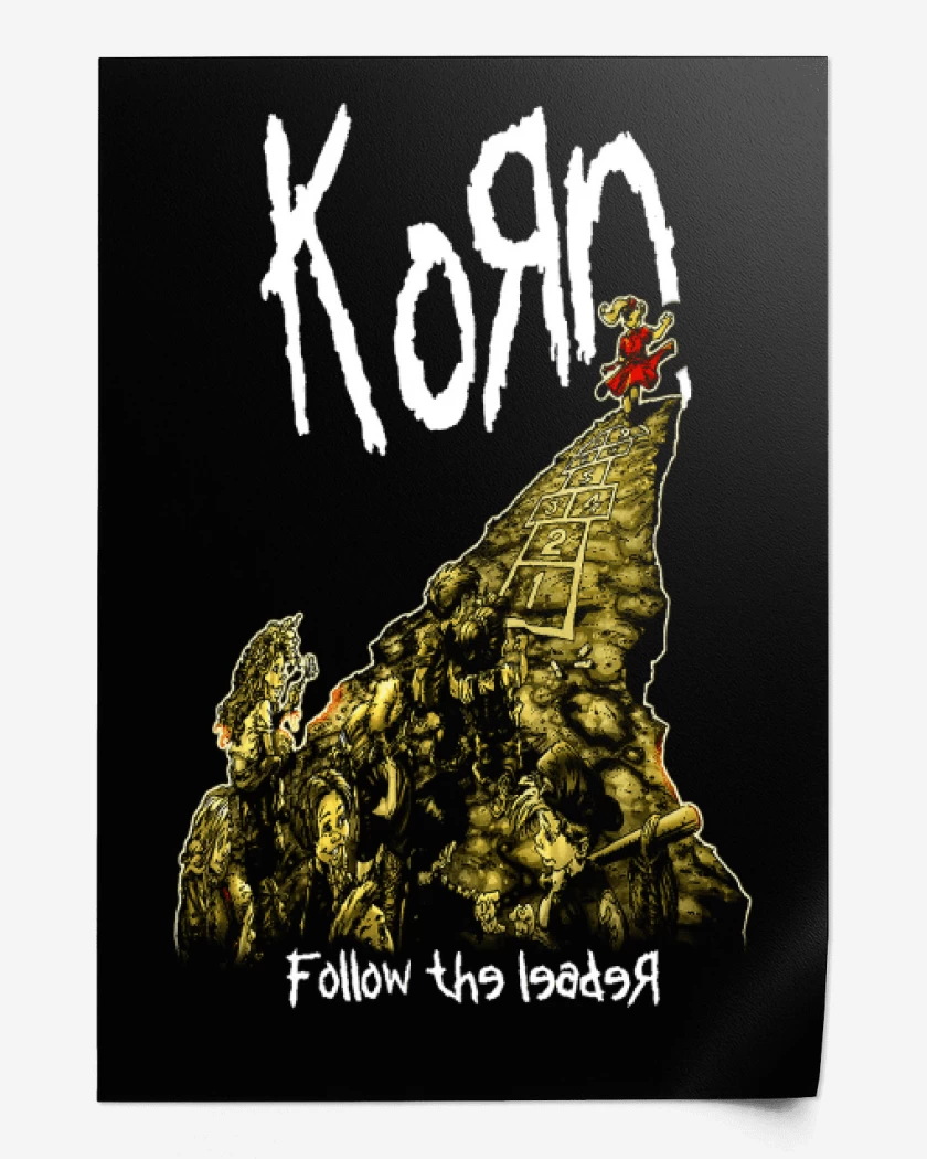 Print Negro de Korn Follow the Leader