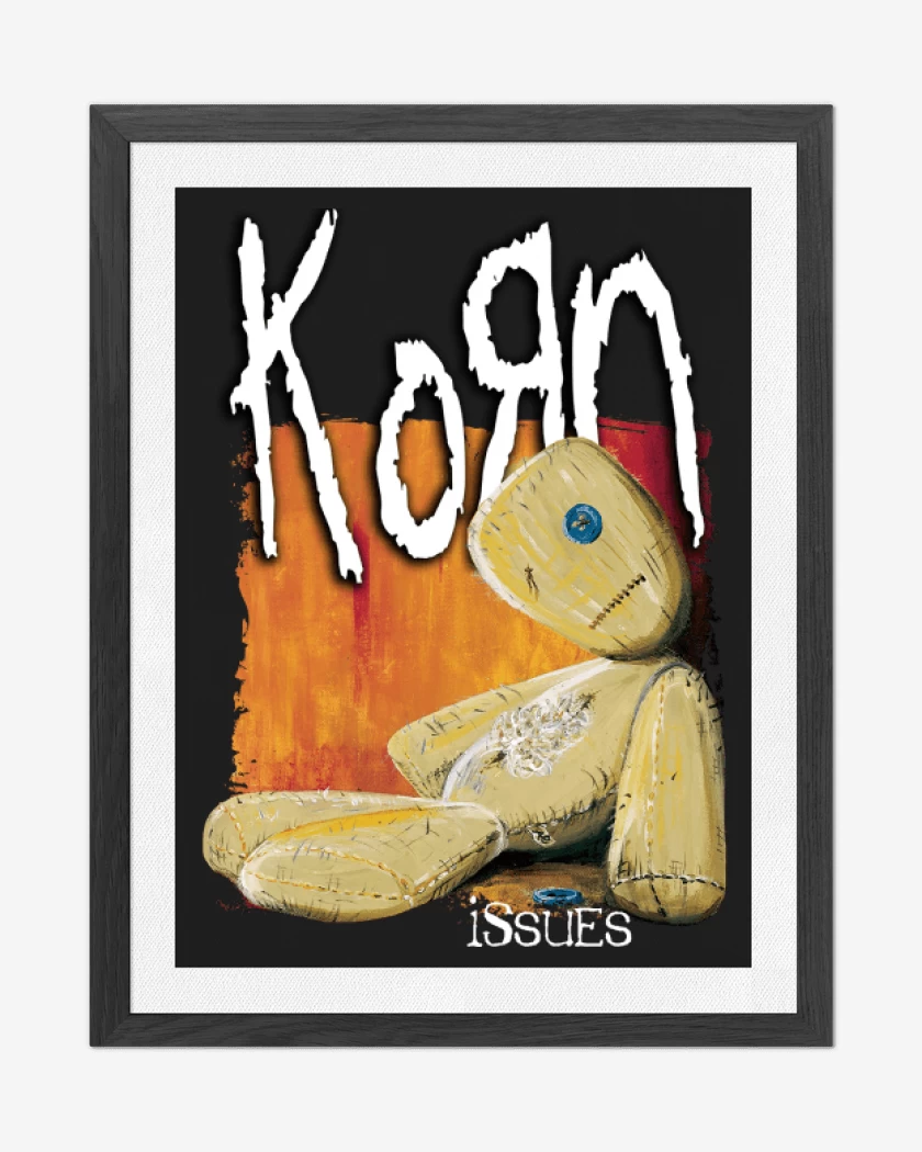 Cuadro decorativo Negro de Korn Issues