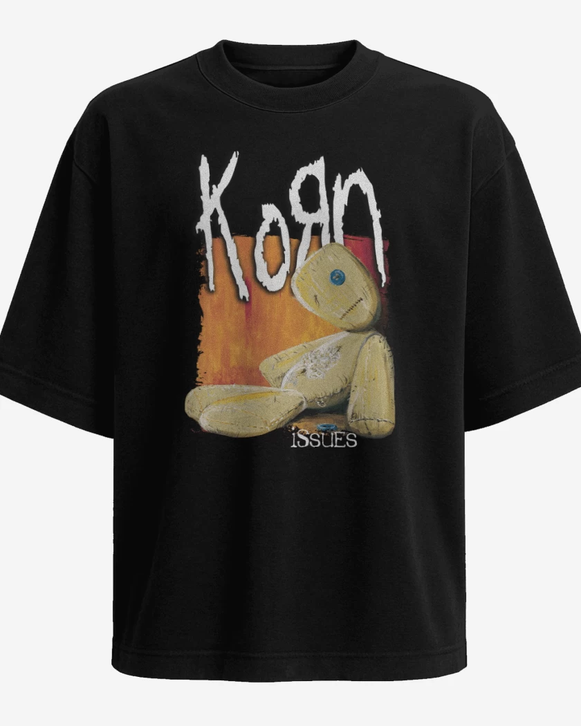 Polera Oversize Negro de Korn Issues