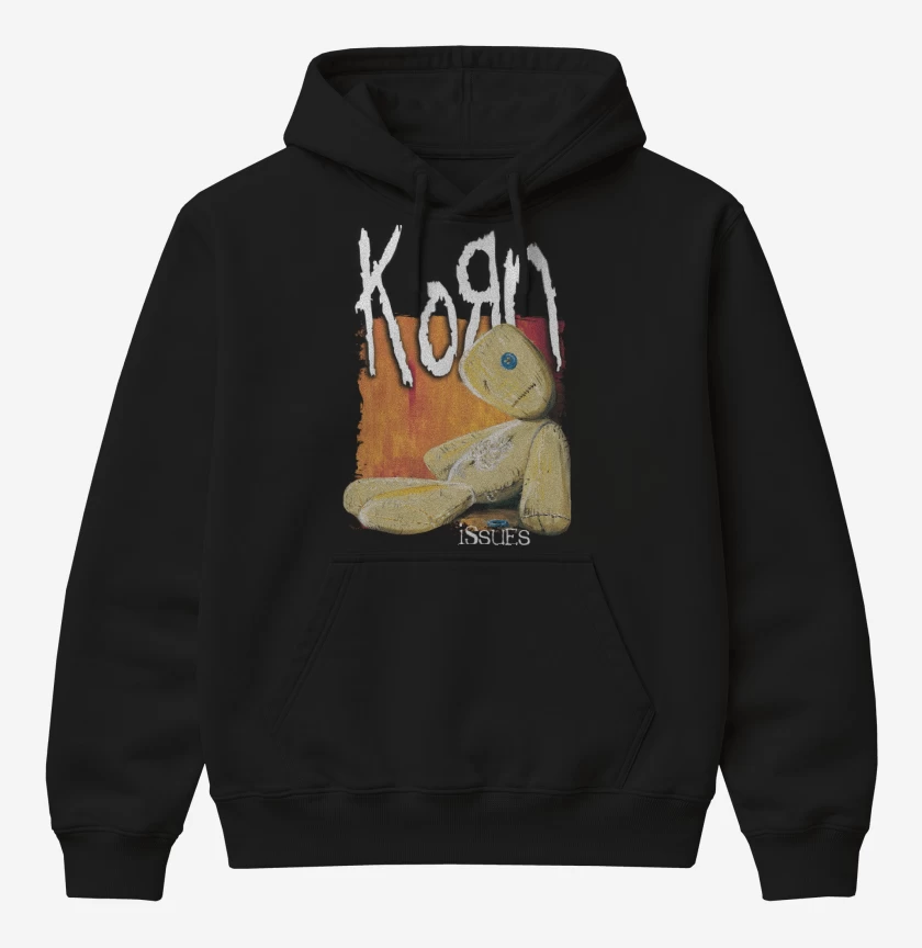 Poleron Canguro básico Negro de Korn Issues